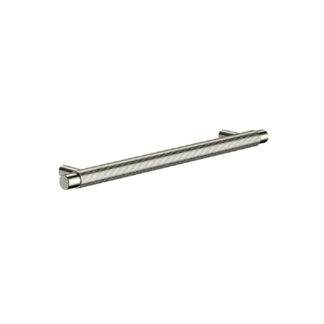 Meir Oppen Round Pull 200Mm Cabinet Handle (Linear) - Brushed Nickel