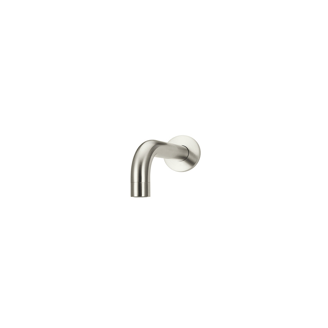Meir Universal Round Curved Spout 130Mm - Brushed Nickel