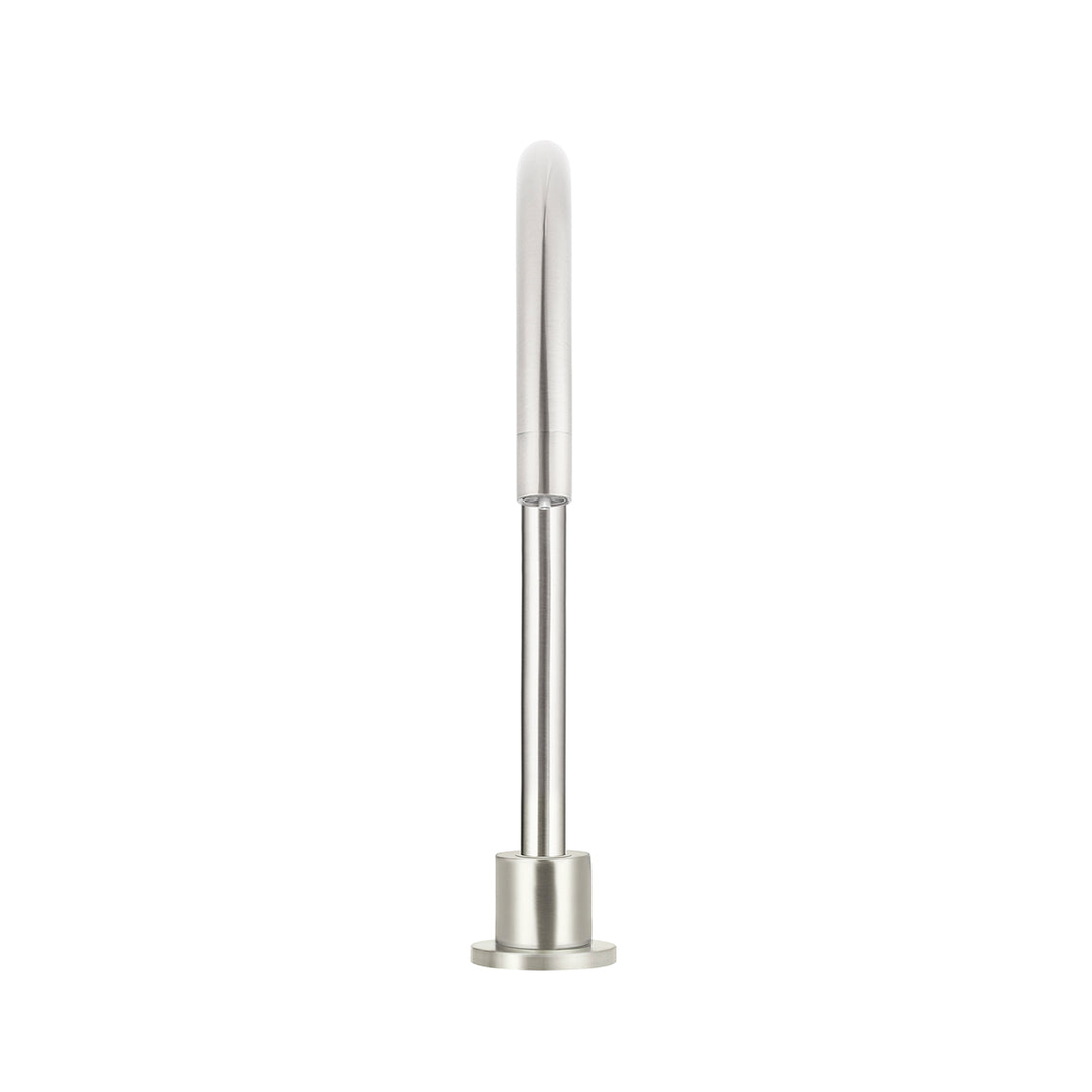 Meir Round High Rise Swivel Hob Spout - Brushed Nickel