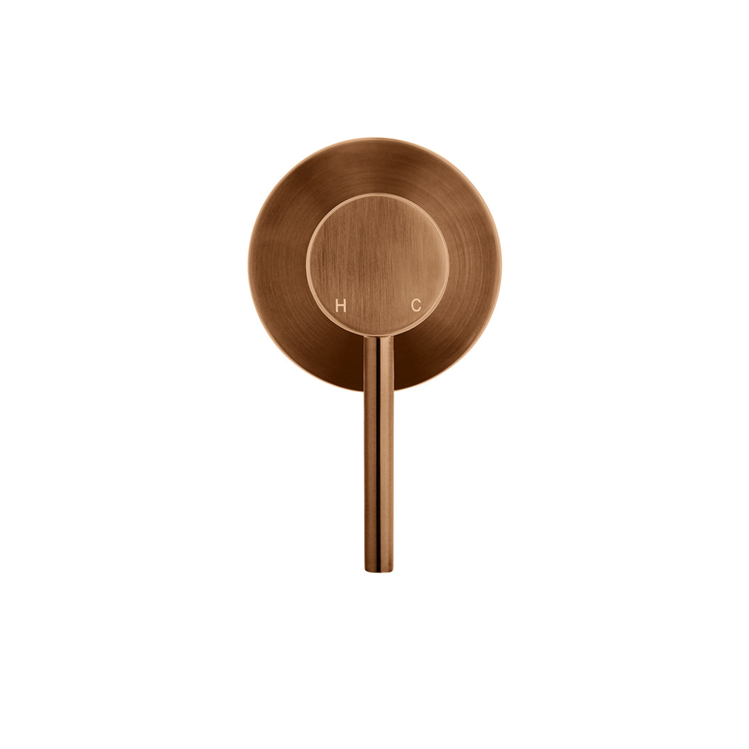 Meir Round Wall Mixer Finish Kit - Lustre Bronze