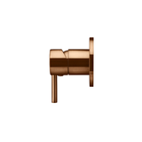 Meir Round Wall Mixer Short Pin Lever Finish Kit - Lustre Bronze
