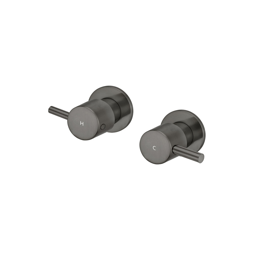 Meir Round Quarter Turn Wall Top Assemblies - Shadow