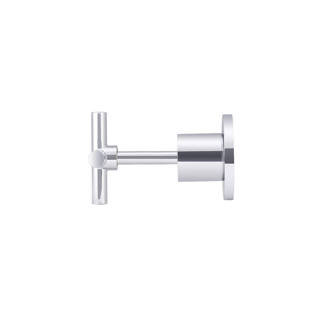 Meir Cross Handle Jumper Valve Wall Top Assemblies - Polished Chrome