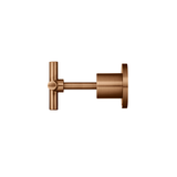 Meir Cross Handle Jumper Valve Wall Top Assemblies - Lustre Bronze