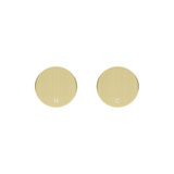 Meir Circular Wall Taps - Tiger Bronze