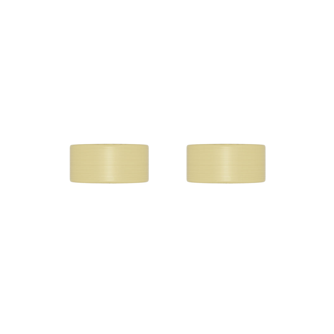 Meir Circular Wall Taps - Tiger Bronze