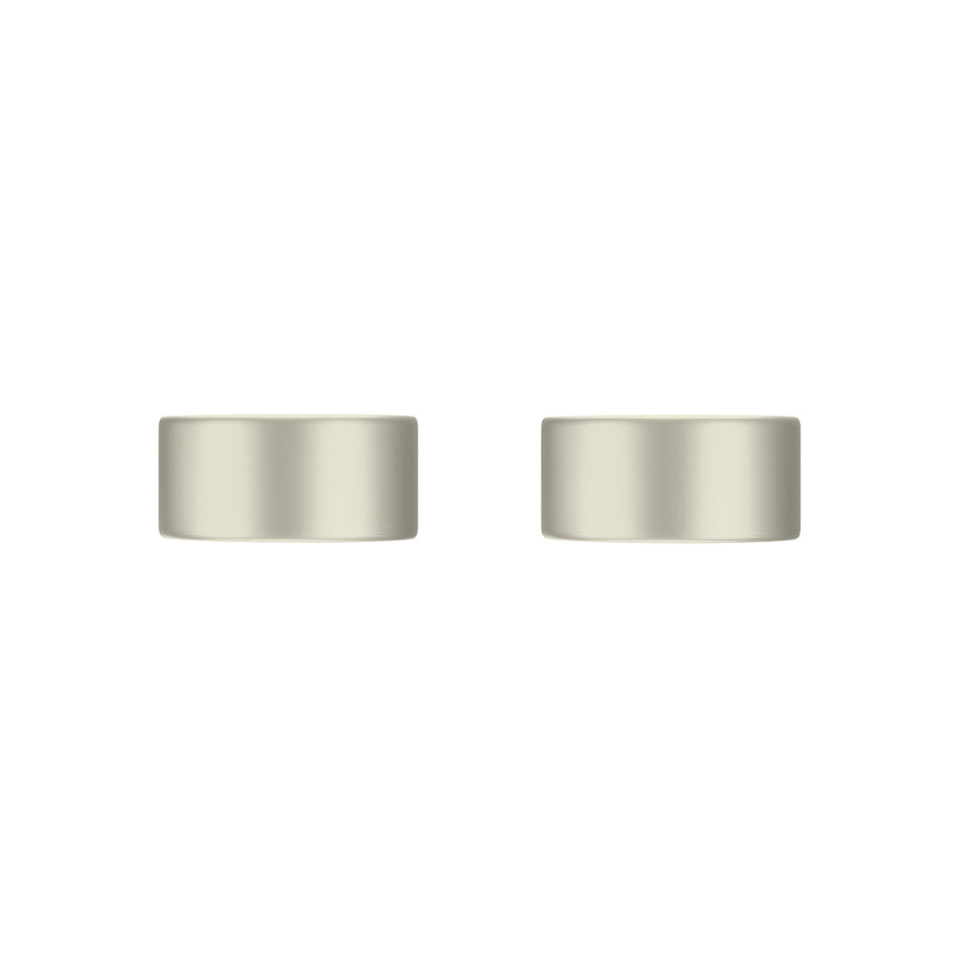Meir Circular Wall Taps - Brushed Nickel