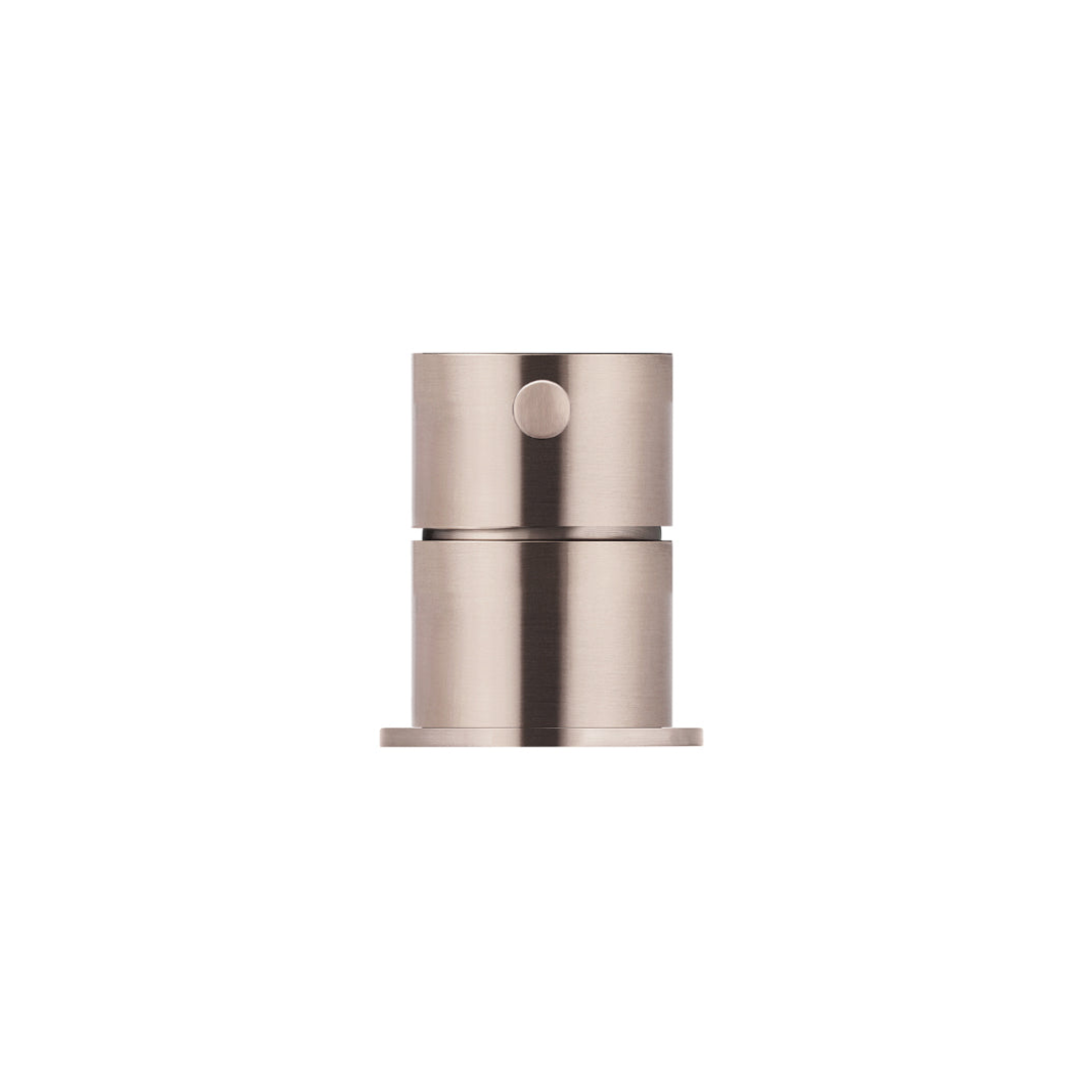 Meir Round Deck Mounted Mixer - Champagne