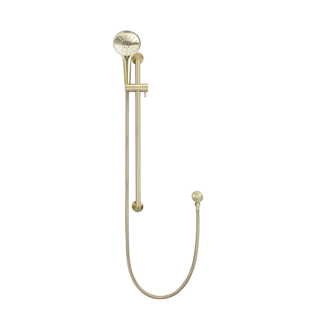 Meir Round Three Function Hand Shower On Rail Column - Tiger Bronze