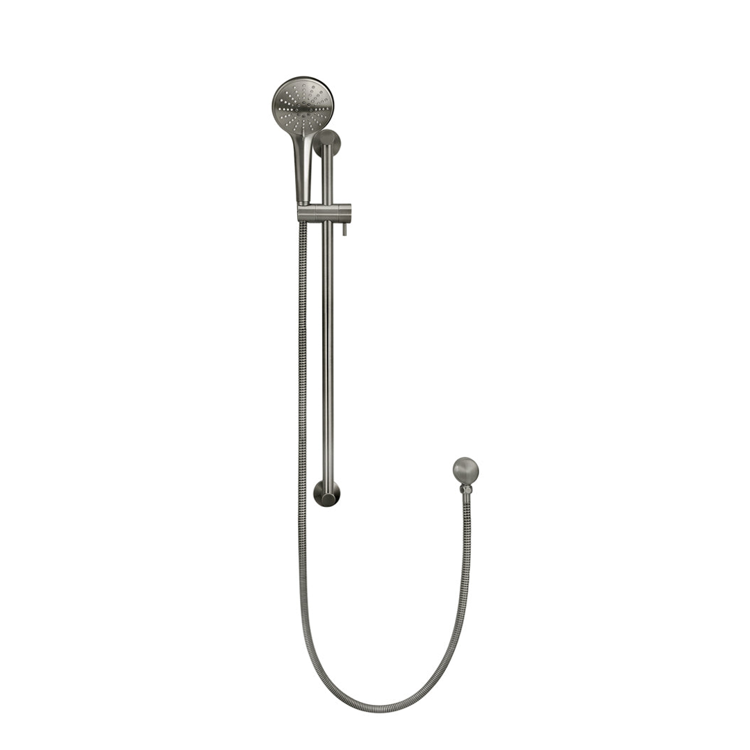 Meir Round Three Function Hand Shower On Rail Column - Shadow