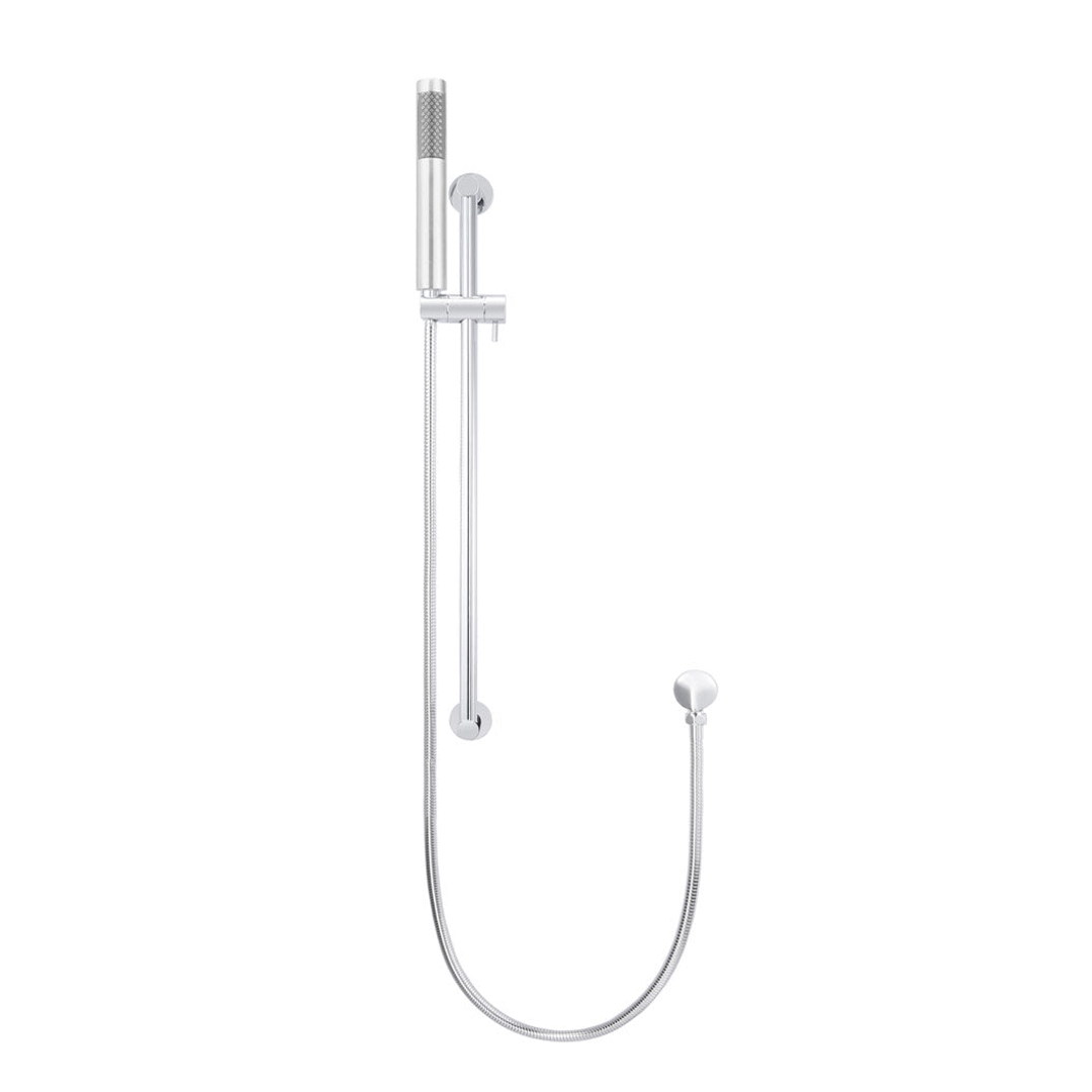 Meir Round Hand Shower On Rail Column - Polished Chrome