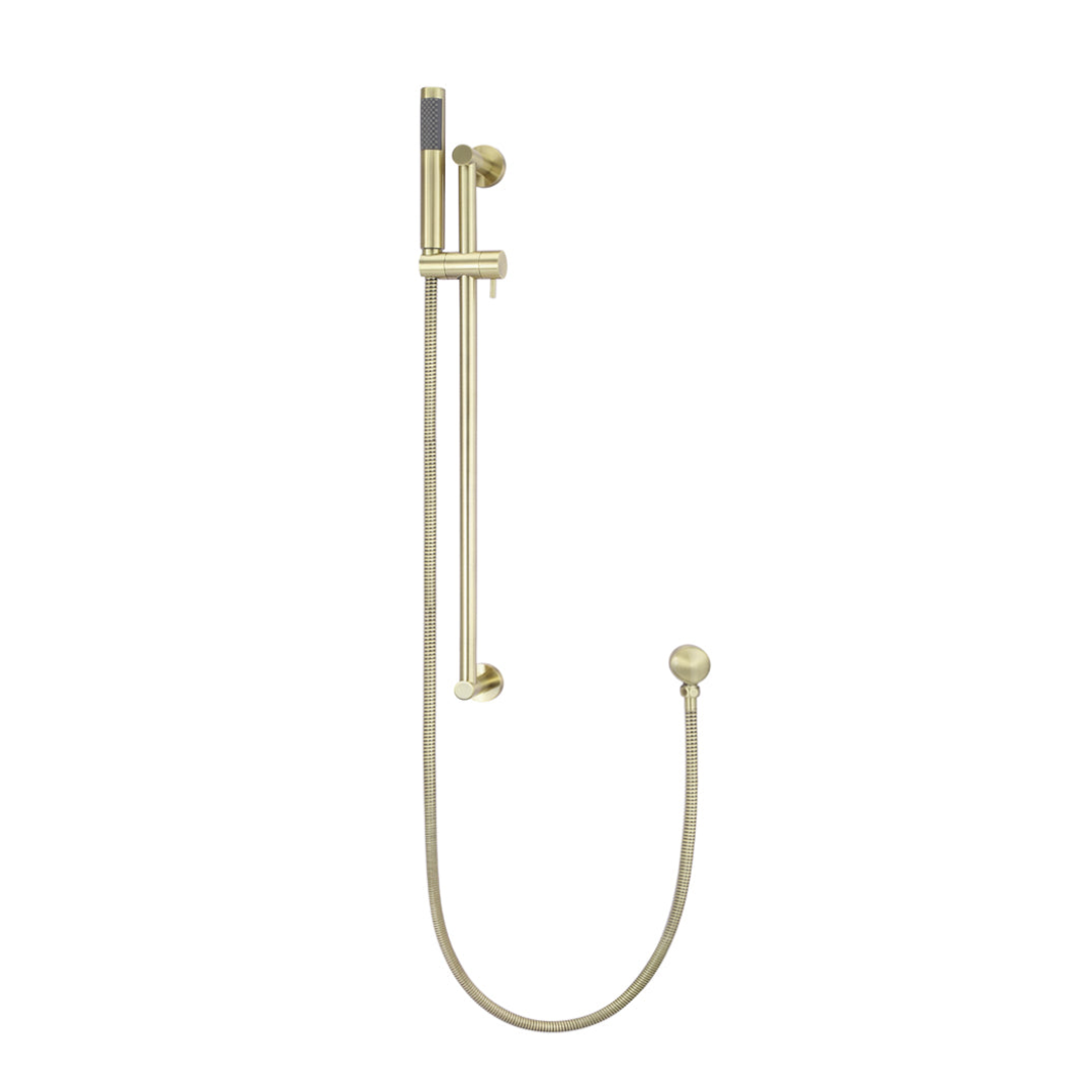 Meir Round Hand Shower On Rail Column - Tiger Bronze
