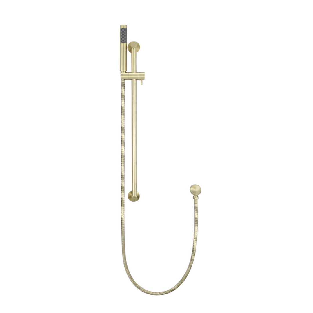 Meir Round Hand Shower On Rail Column - Tiger Bronze