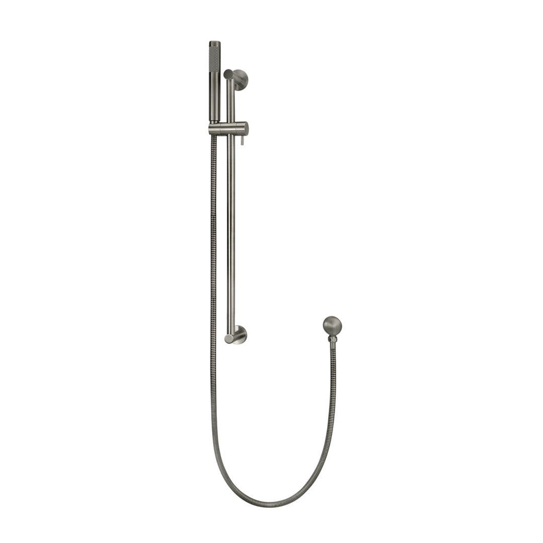 Meir Round Hand Shower On Rail Column - Shadow