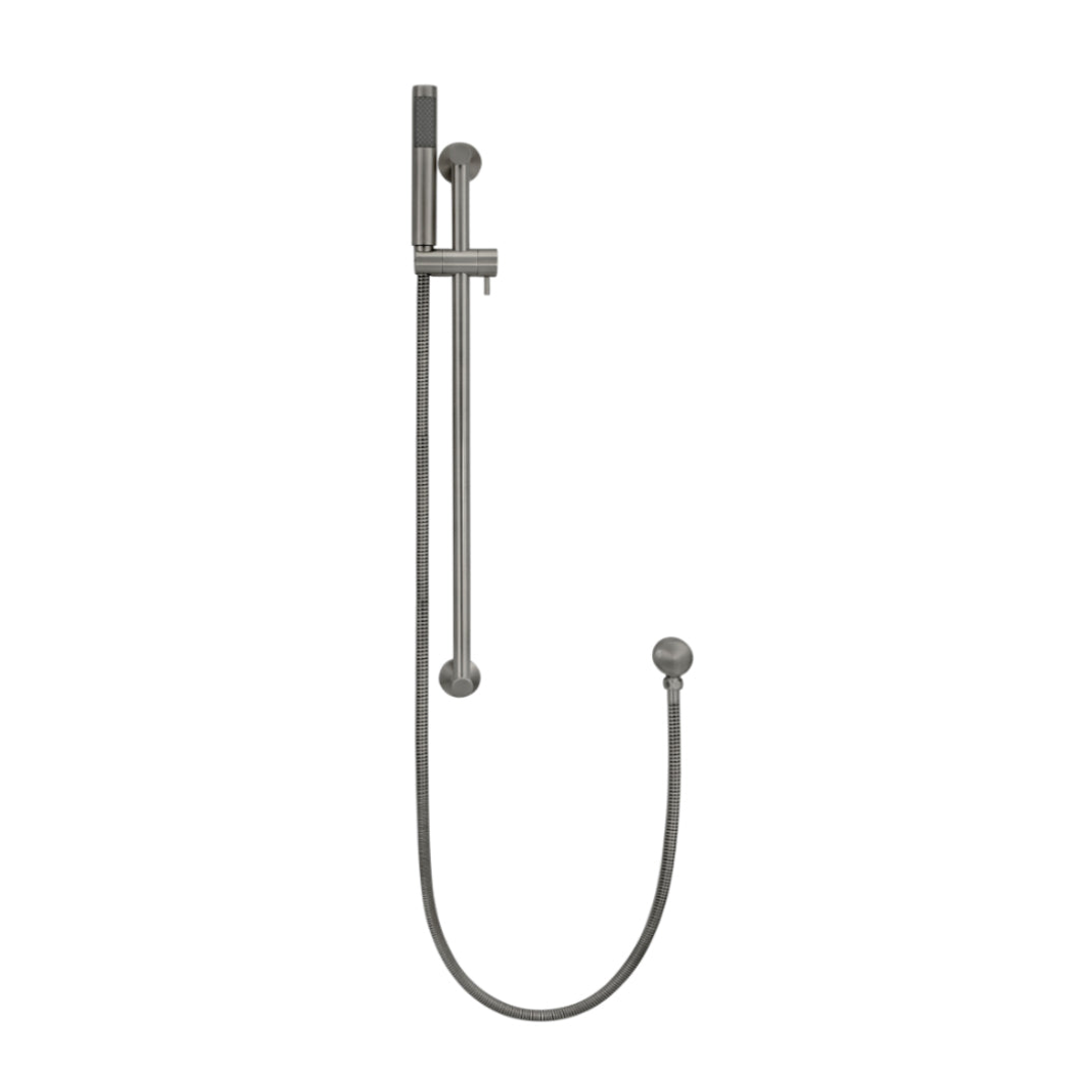 Meir Round Hand Shower On Rail Column - Shadow