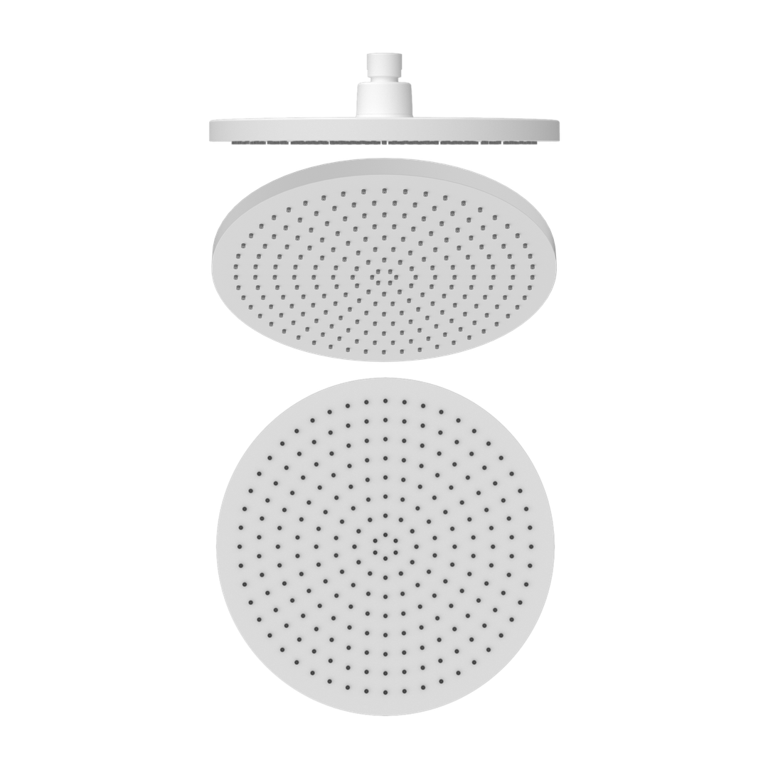 Nero Opal 250mm Air Shower Head - Matte White