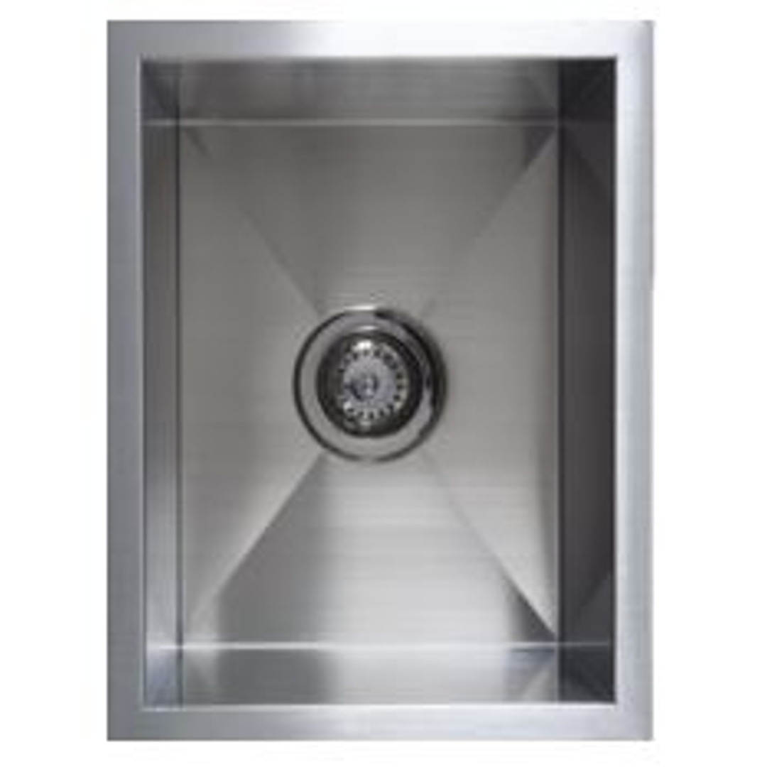 Interchange Uptown Single Bowl  Sink 350 X 450 X 200 - Radius Corner