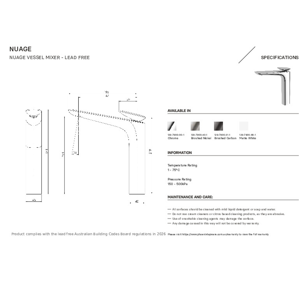 Nauge Nauge Vessel Phoenix Mixer - Brushed Carbon