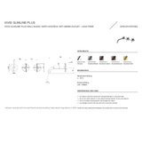 Phoenix Vivid Slimline Plus Wall Basin / Bath Hostess Set 180Mm - Brushed Bronze
