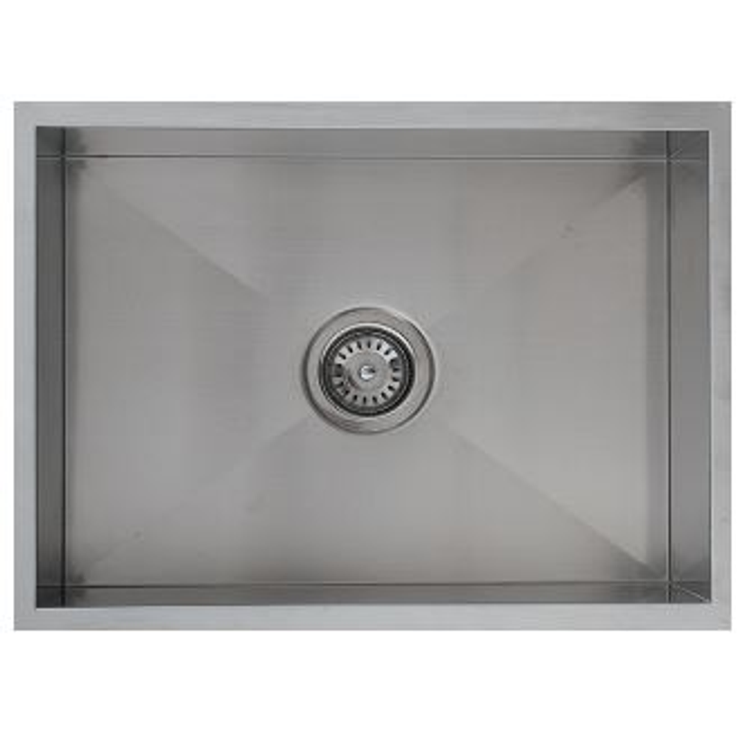 Interchange Uptown 250 Single Bowl  Sink 600 X 450 X 250 - Radius Corner