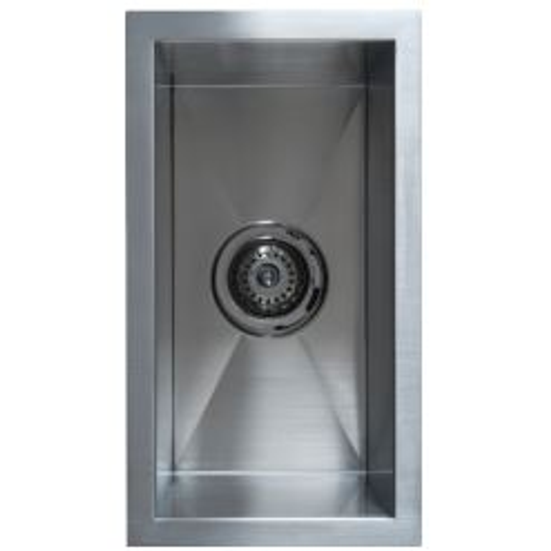 Interchange Uptown Single Square  Sink 250 X 450 X 250 - Radius Corner