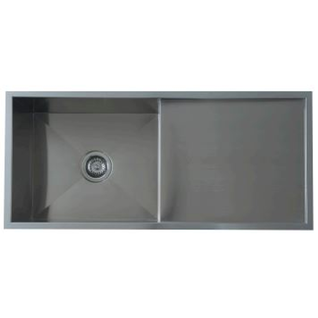 Interchange Uptown Uts3 Single Square  Sink And Drainer 990 X 450 X 250 - Square Corner