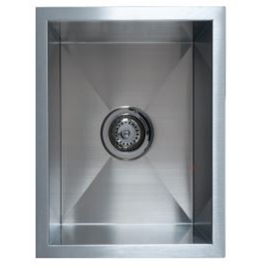 Interchange Uptown Single Square  Sink 350 X 450 X 250 - Square Corner