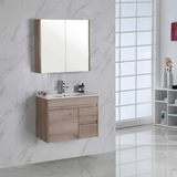 Aulic York 900mm Wall-Hung Vanity - Mini Ceramic Top (Left Hand Drawer)