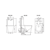 Zumi Sandra Rimless Space Saver Wall Faced Toilet Suite