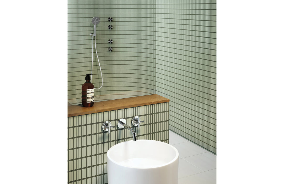 PHOENIX VIVID SLIMLINE PLUS WALL BASIN/BATH OUTLET 180MM CHROME - BathroomHQ