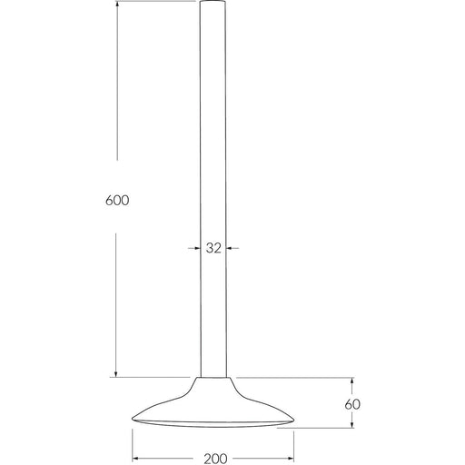 SUSSEX MONSOON VERTICAL SHOWER 500MM ARM STAIN/STEEL (COLR=SS)(P#:MSHAVSS6 SS) - BathroomHQ